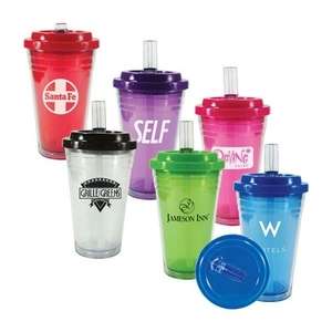 Custom Promotional Flip Top Freedom Acrylic Tumbler - 18 oz.