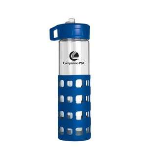 Sip-N-Go Glass Water Bottle 