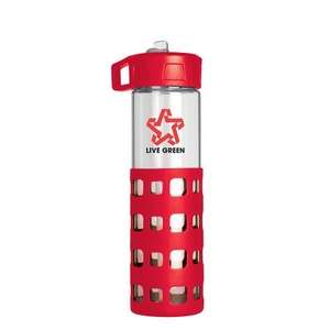 Sip-N-Go Glass Water Bottle 
