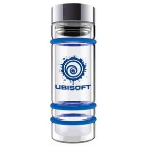 Custom Promotional Bumper Glass Water Bottle with Tea Strainer