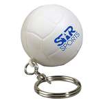 Logo Sport & Outdoor Stress Balls - Volleyball Key Chain