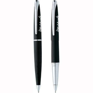 Custom Promotional Cross ATX Basalt Black Pen Set - Rush Available