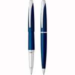 Imprinted Promotional Products - Cross ATX Blue Lacquer Pen Set - Rush Available