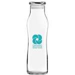 Logo Water Bottles - Single Wall Glass Hydration Bottle - Clear