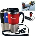 Promotional Corporate Gifts - 16 oz. Dual Auto/USB Heater Mug with Closure