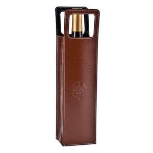Leather Single-Bottle Wine Carrier