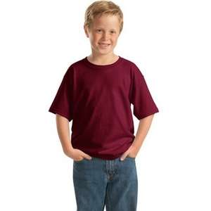 Gildan Youth Heavy Cotton 100% Cotton T-Shirt - Dark/Colors Red, Cardinal