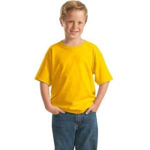Gildan Youth Heavy Cotton 100% Cotton T-Shirt - Dark/Colors Yellow, Daisy