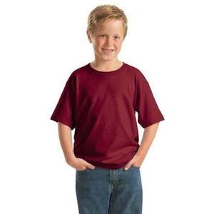 Gildan Youth Heavy Cotton 100% Cotton T-Shirt - Dark/Colors Garnet