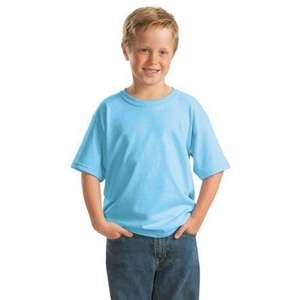 Gildan Youth Heavy Cotton 100% Cotton T-Shirt - Dark/Colors Blue, Sky