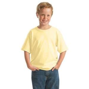 Gildan Youth Heavy Cotton 100% Cotton T-Shirt - Dark/Colors Yellow, Haze