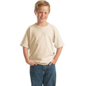Gildan Youth Heavy Cotton 100% Cotton T-Shirt - White/Neutral Natural