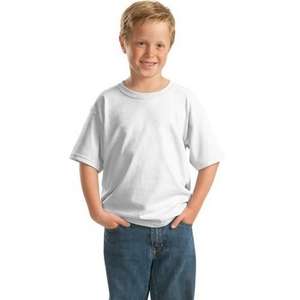 Gildan Youth Heavy Cotton 100% Cotton T-Shirt - White/Neutral White