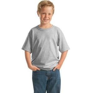 Gildan Youth Heavy Cotton 100% Cotton T-Shirt Gray, Ash