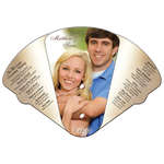Customized Paper Hand Fans - Four Part Expandable Fan - Four Color Process