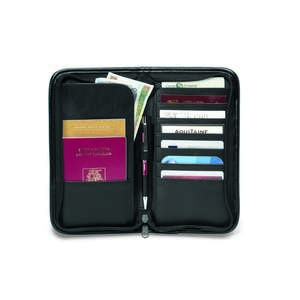 Safe Travels Leather Document Holder