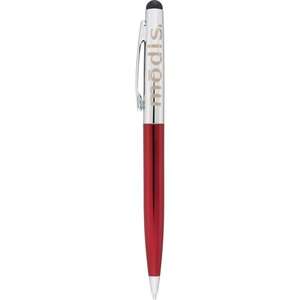 Brookline Dual Ballpoint Pen/Stylus Red