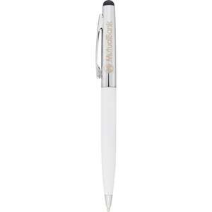 Brookline Dual Ballpoint Pen/Stylus White