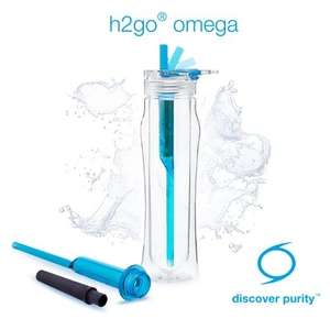 16 oz. h2go Omega Water Bottle with Filter