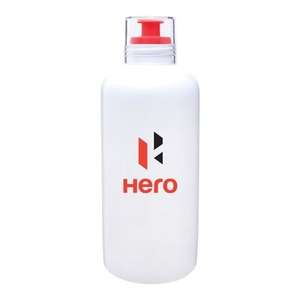 27 oz. Single Wall Porcelain Water Bottle with Silicone Lid Red