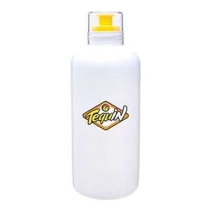 27 oz. Single Wall Porcelain Water Bottle with Silicone Lid Yellow