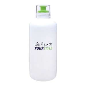 27 oz. Single Wall Porcelain Water Bottle with Silicone Lid Green, Apple