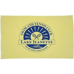 Diamond Collection Beach Towel Yellow, Lemon