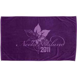 Diamond Collection Beach Towel Purple