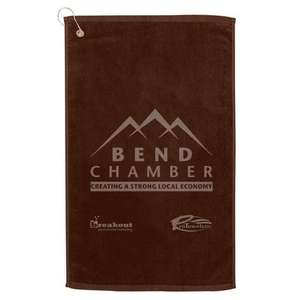 Diamond Collection Golf Towel Chocolate