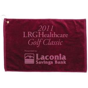 Platinum Collection Golf Towel Burgundy