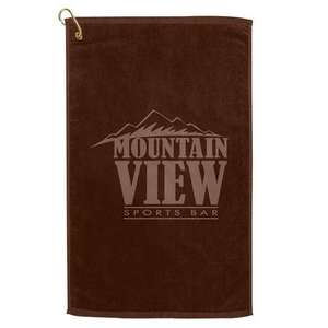 Platinum Collection Golf Towel Chocolate