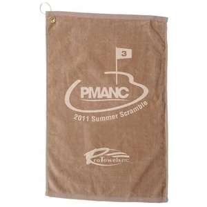 Platinum Collection Golf Towel Tan