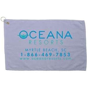 Jewel Collection Golf Towel Gray
