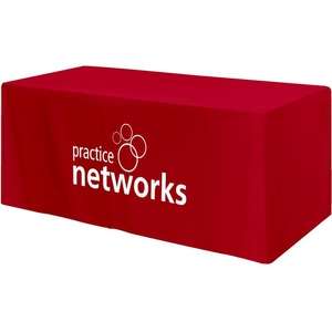 Custom Promotional 6ft. Fitted 3-Sided Table Cover