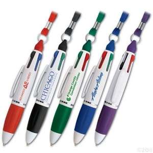 Quad Pen with Lanyard 