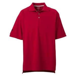 adidas Golf Men's ClimaLite Tour Pique Short-Sleeve Polo Red, University/Black
