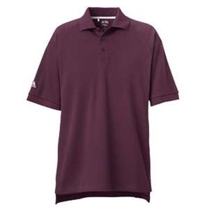 adidas Golf Men's ClimaLite Tour Pique Short-Sleeve Polo Barolo/White