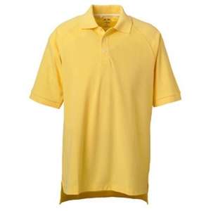 adidas Golf Men's ClimaLite Tour Pique Short-Sleeve Polo Yellow, Lemonade/White