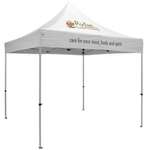 Promotional Banners, Mats & Signs - Premium 10' Square Tent - Full-Color Thermal Imprint, 2 Locations