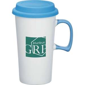 Mambo Ceramic Mug - 17 oz. Blue, Process