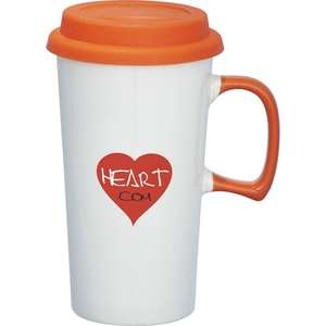 Mambo Ceramic Mug - 17 oz. Orange