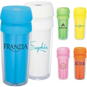 Custom Promotional Cebu Travel Tumbler - 16 oz.