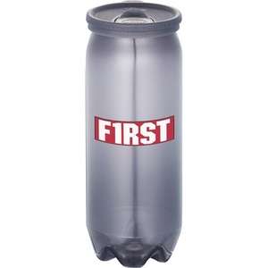 Fizzle Can-Shaped Bottle - 17 oz. Black, Translucent