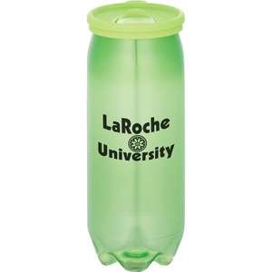 Fizzle Can-Shaped Bottle - 17 oz. Green, Lime Translucent