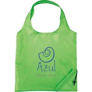 The Bungalow Foldaway Tote Bag Green, Lime