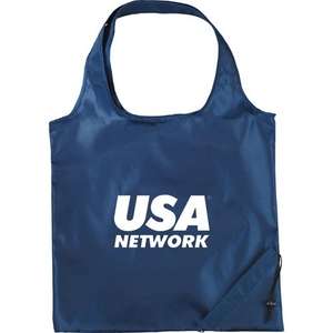 The Bungalow Foldaway Tote Bag Blue, Navy