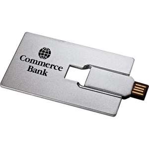 Custom Promotional Credit Card Flash Drive 2GB