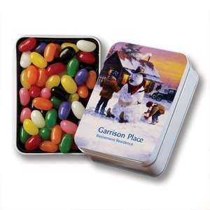 Custom Promotional Keepsake Gift Tin with Assorted Jelly Beans