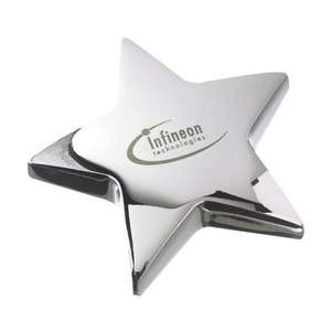 Custom Promotional Silver Star Paperweight