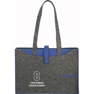 Owl 100% Recycled Felt Business Tote Blue, Royal